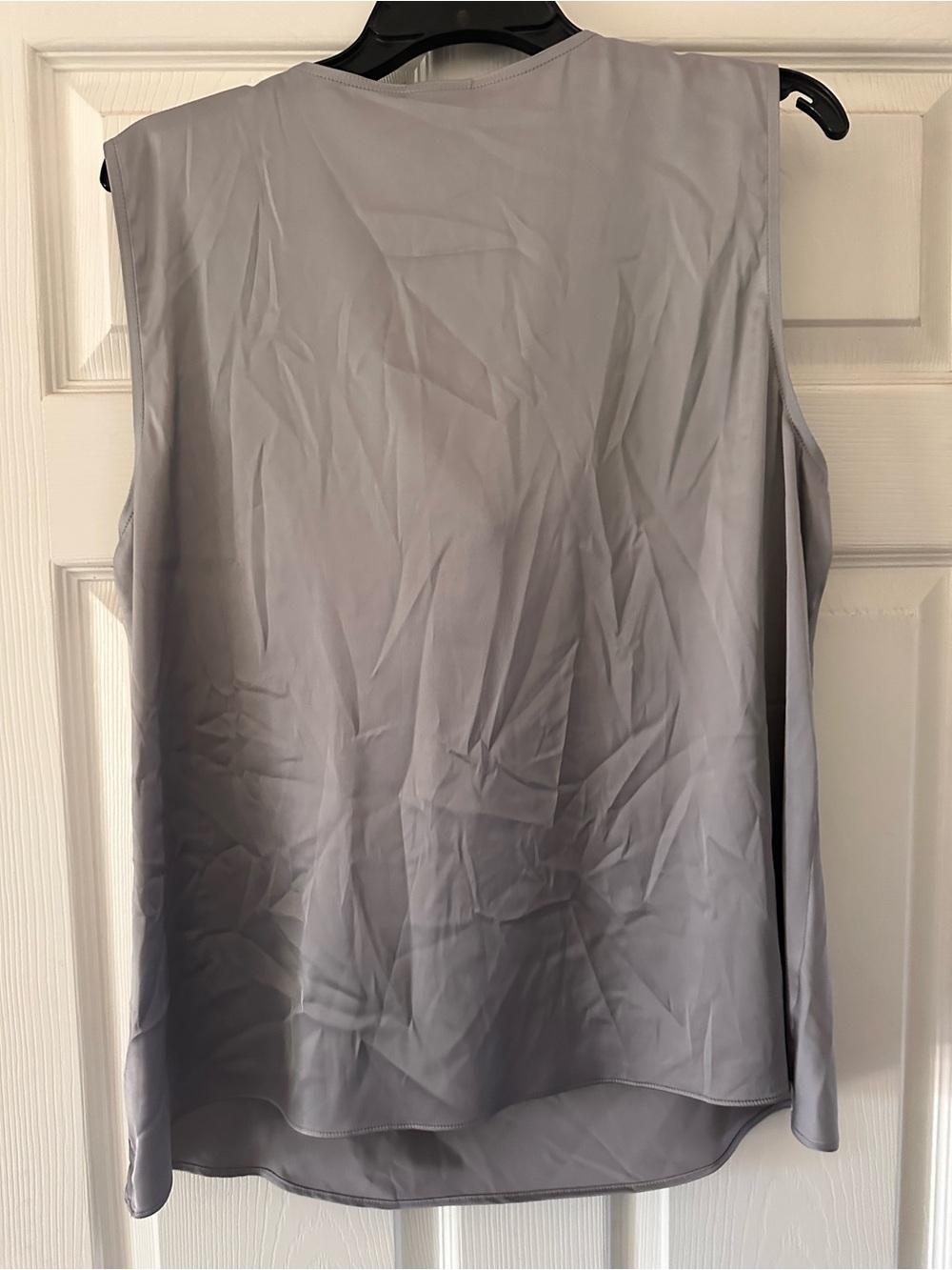 INC International Concepts Light silver Gray Cowl Neck Tank Top - Picture 3 of 4